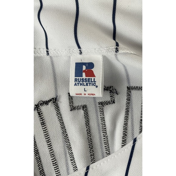 VINTAGE RUSSEL ATHLETIC ROBIN VENTURA NEW YORK YANKEES STITCHED JERSEY SIZE L - Picture 8 of 8